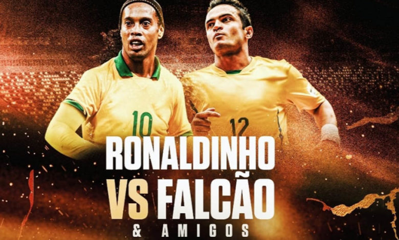Ronaldinho Gaucho Falcao Ribeirao Preto Legends Game Brasil