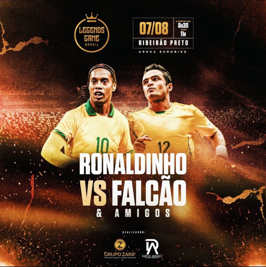 Ronaldinho Gaucho Falcao Ribeirao Preto Legends Game Brasil interno