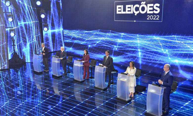 Debate entre os presidenciáveis aconteceu em 28 de agosto. Crédito: Renato Pizzutto/Band