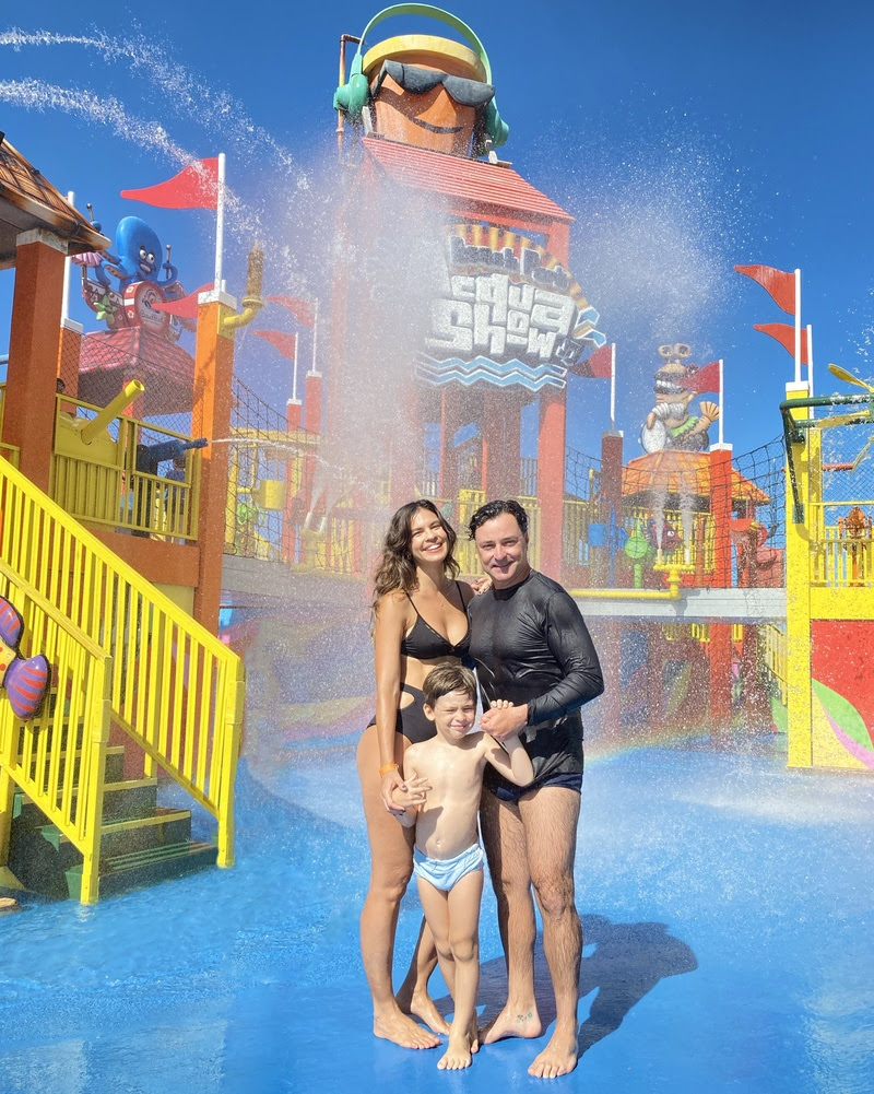 Emilio Orciollo curte férias com a família no Beach Park / Divulgação