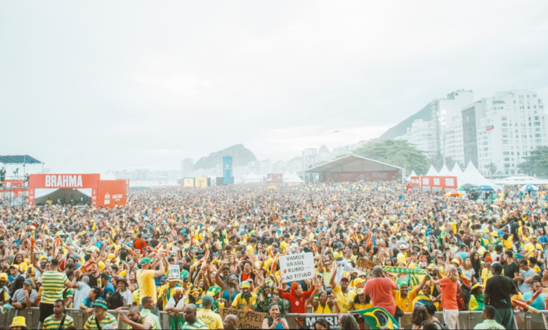 Arena Brahma FIFA Fan Festival™, na Praia de Copacabana, no Rio de Janeiro