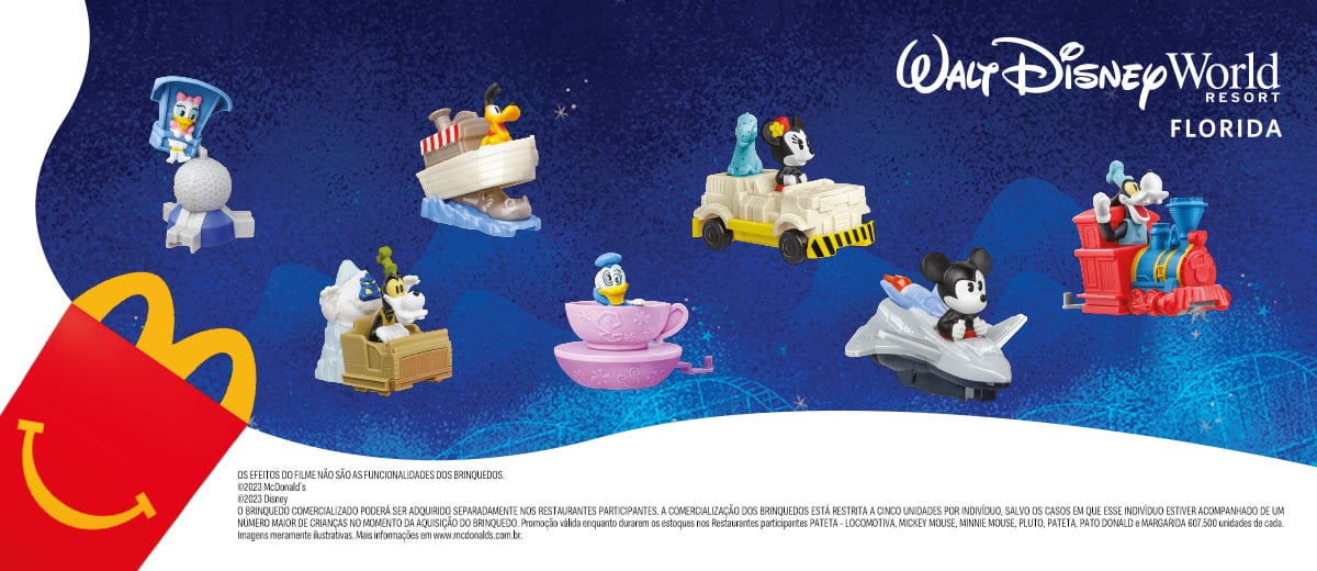 McLanche Feliz traz os brinquedos inspirados nas atrações de Walt Disney World Resort