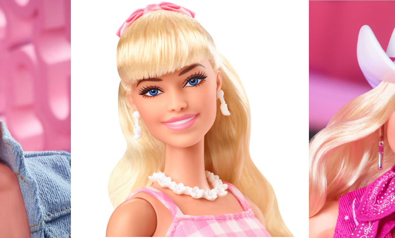 Boneca Barbie o Filme Boneca Terno de Moda Rosa Mattel