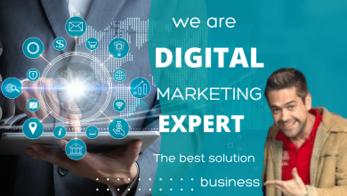 Blue Digital Marketing Expert Facebook Post