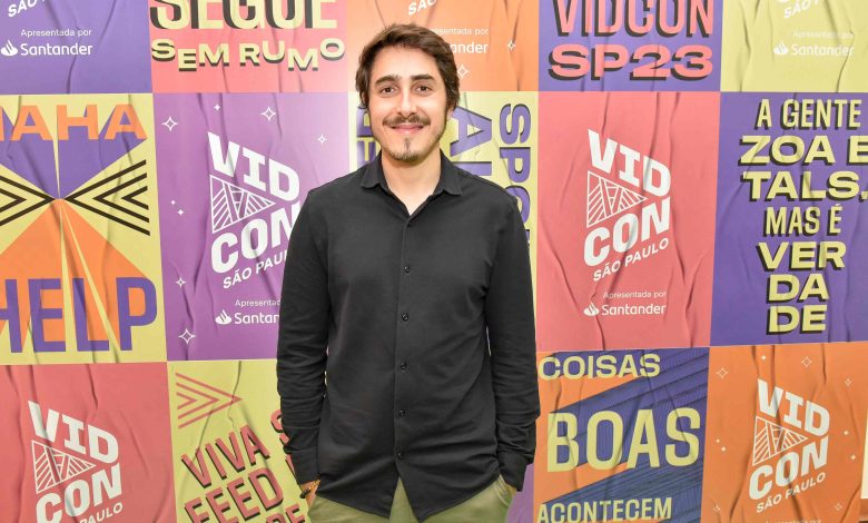 Felipe Castanhari na VidCon 2023 em São Paulo