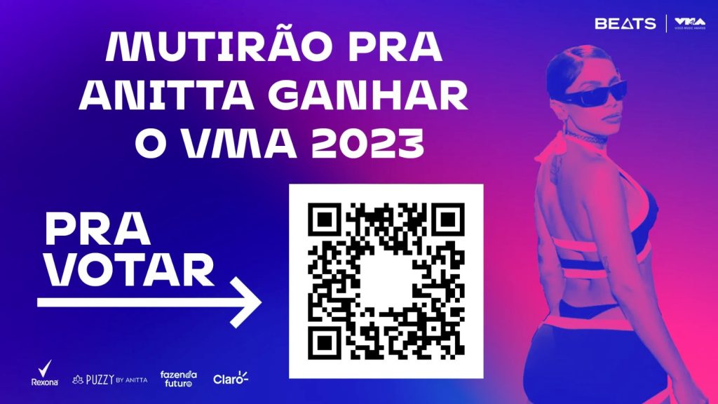 Rexona se junta a torcida por Anitta no VMA 2023 e integra campanha para incentivar votacao em massa