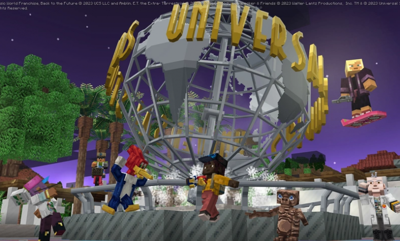 Parque Universal Studios chega ao Minecraft