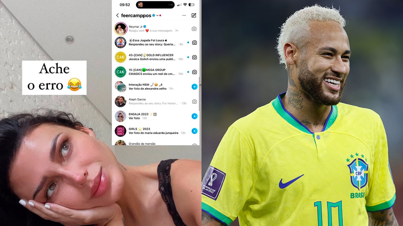 Neymar reage a mensagem de sua ex Fernanda Campos; influencer expõe print e  solta: “quer remember?”