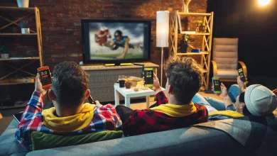 group friends watching tv sport match together emotional fans cheering favourite team watching exciting football concept friendship leisure activity emotions 1 min scaled.jpg