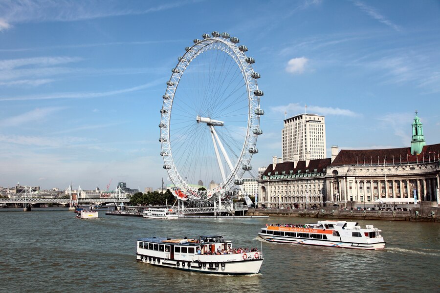 london eye with river thames 1147 356