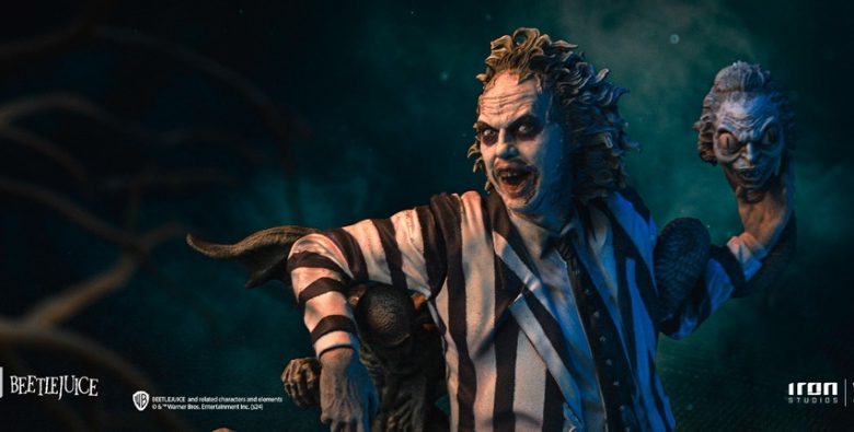 O mais divertido fantasma de Tim Burton ganha estatua da Iron Studios