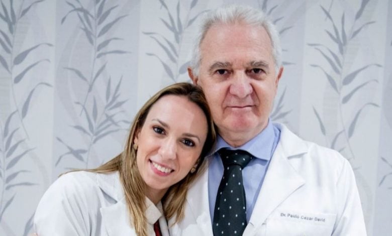 Dr. Paulo David e sua filha Dra. Marina David Foto: Reprodução/Instagram