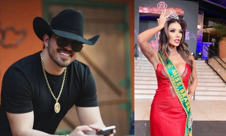 Miss Brasil Oficial 2017, Valéria Morelato, e o cantor Francisco da AgroPlay