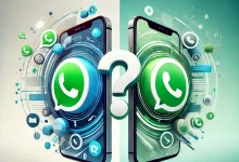 Imagem destacada comparando WhatsApp Aero e GB WhatsApp, com smartphones lado a lado, design moderno e a pergunta central: Qual é o melhor mod?