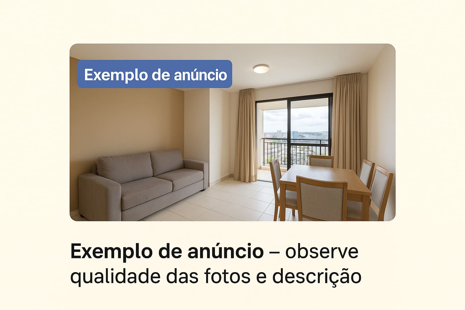 Exemplo de anúncio de imóvel em Jundiaí — apartamento à venda