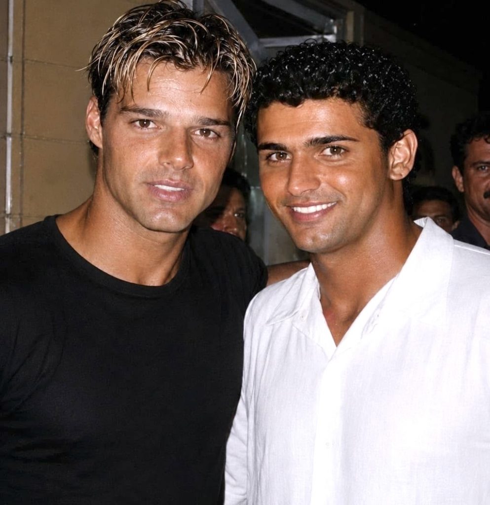 Ricky Martin e Val Couto - Foto Acervo Pessoal