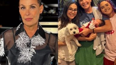 Carolina Ferraz celebrou a chegada do primeiro neto (Créditos: Reprodução Instagram @carolinaferraz)